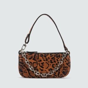 By Far Mini Leopard Mini Rachel Suede